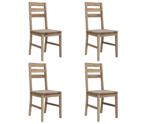 vidaXL virtuves krēsli, 4 gab., akācijas masīvkoks