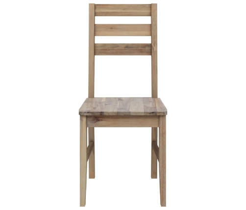 vidaXL virtuves krēsli, 4 gab., akācijas masīvkoks