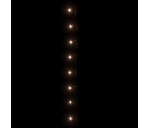 Gaismas virtene ar 1000 LED, 100m, 8 gaismas efekti, IP44, silti balta