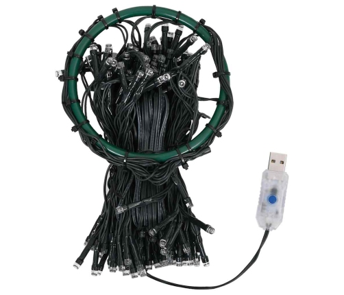 vidaXL Ziemassvētku lampiņas, 210 LED, 210 cm