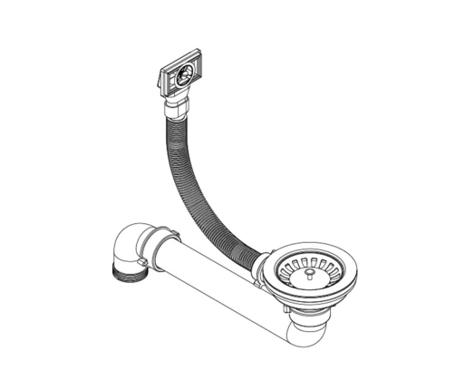 vidaXL virtuves izlietne, viena bļoda, apaļa, pelēka, granīts