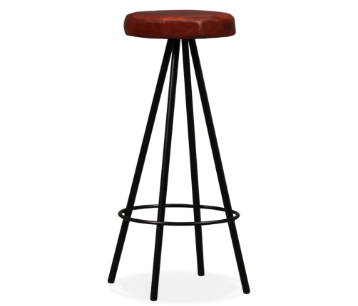 vidaXL piecdaļīgs bāra mēbeļu komplekts, akācijas masīvkoks, īsta āda