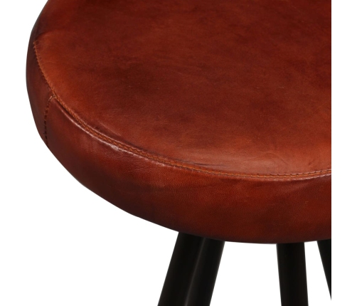 vidaXL piecdaļīgs bāra mēbeļu komplekts, akācijas masīvkoks, īsta āda