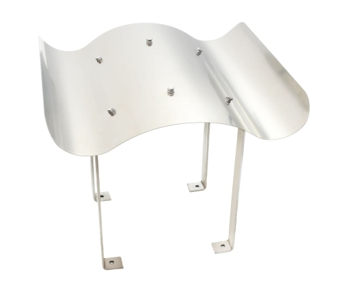 vidaXL skursteņa cepure, nerūsējošs tērauds, sudraba krāsā