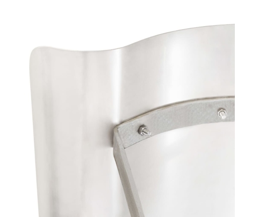 vidaXL skursteņa cepure, nerūsējošs tērauds, sudraba krāsā