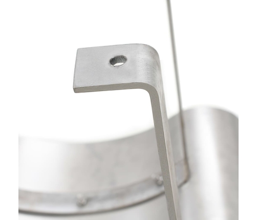 vidaXL skursteņa cepure, nerūsējošs tērauds, sudraba krāsā