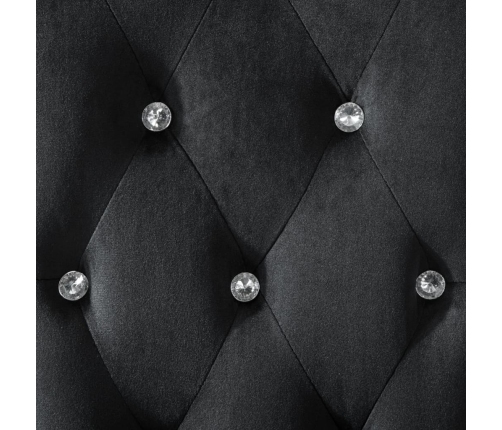 vidaXL virtuves krēsli, 4 gab., melns samts