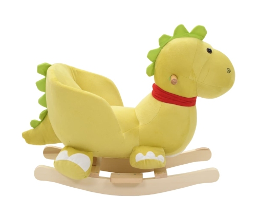 Rotaļu Šūpuļkrēsls Ar Atzveltni, 60X32X50 Cm, Pūķis, Zaļš Vidaxl