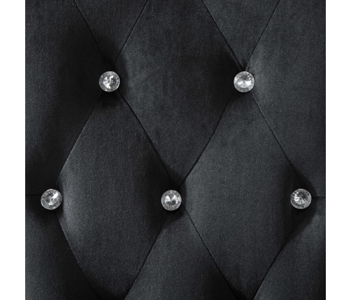 vidaXL virtuves krēsli, 6 gab., melns samts