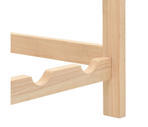 vidaXL vīna pudeļu plaukts, 57,5x28x102 cm, ciedru koks