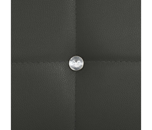 vidaXL virtuves krēsli, 2 gab., pelēka mākslīgā āda