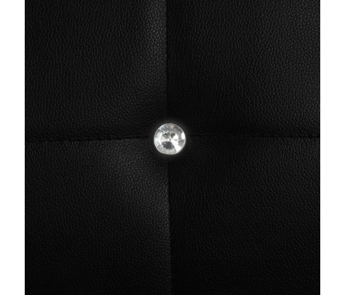 vidaXL virtuves krēsli, 4 gab., melna mākslīgā āda