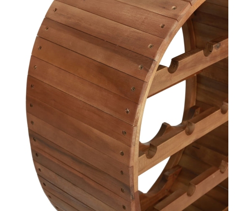 vidaXL vīna pudeļu statīvs 13 pudelēm, akācijas masīvkoks