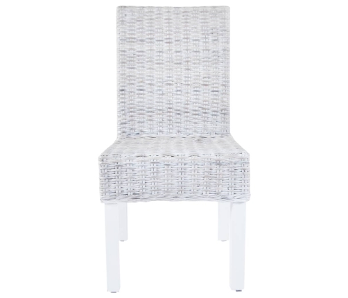 Virtuves Krēsli, 2 Gab., Brūni, Kubu Rotangpalma, Mahagonijs Koks Vidaxl