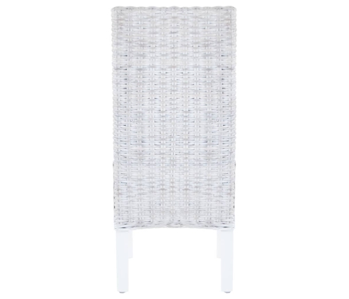 Virtuves Krēsli, 2 Gab., Brūni, Kubu Rotangpalma, Mahagonijs Koks Vidaxl