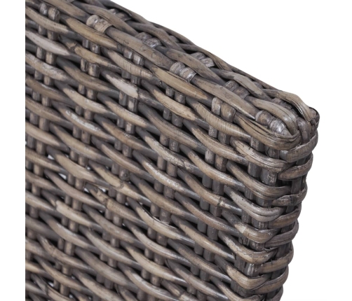 vidaXL virtuves krēsli, 2 gab., brūni, Kubu rotangpalma, mango koks