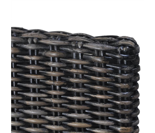 Virtuves Krēsli, 2 Gab., Melni, Kubu Rotangpalma, Mango Koks Vidaxl