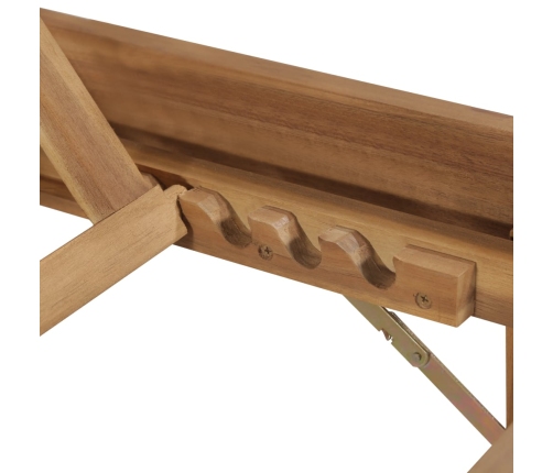 vidaXL saliekams sauļošanās zvilnis, akācijas masīvkoks