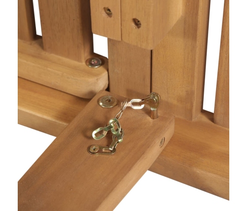 vidaXL saliekams sauļošanās zvilnis, akācijas masīvkoks