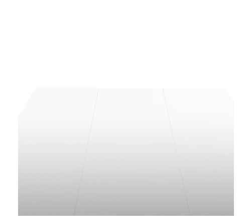 vidaXL virtuves galds, 179x89x81 cm, spīdīgi balts