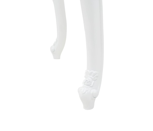 vidaXL virtuves galds, 179x89x81 cm, spīdīgi balts