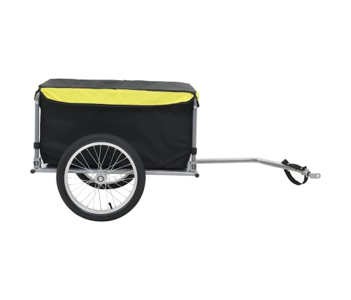 Velosipēda Piekabe, 65 Kg, Melna Ar Dzeltenu Vidaxl
