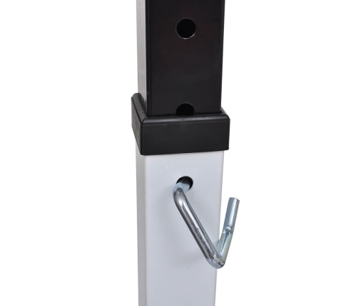 vidaXL svaru stieņa statīvs ar stieni un hantelēm, 30,5 kg