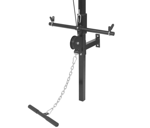 vidaXL spēka stacija ar hantelēm un svaru stieni, 60,5 kg