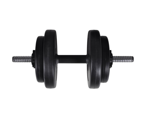 vidaXL spēka stacija ar hantelēm un svaru stieni, 60,5 kg