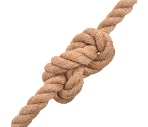vidaXL virve, 30 mm, 50 m, 100% džuta