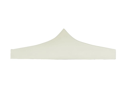 vidaXL dārza nojumes jumts, 3x3 m, krēmkrāsā