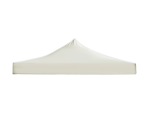 vidaXL dārza nojumes jumts, 3x6 m, krēmkrāsas