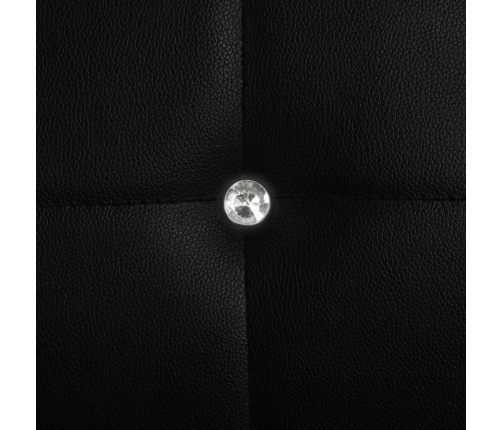 vidaXL virtuves krēsli, 6 gab., melna mākslīgā āda