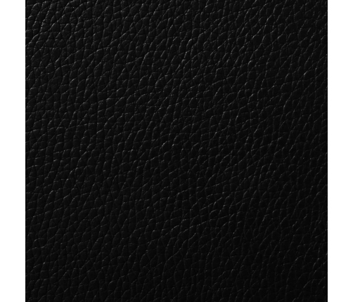 vidaXL virtuves krēsli, 6 gab., melna mākslīgā āda