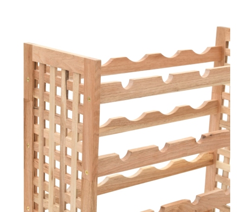 vidaXL vīna plaukts 25 pudelēm, 63x25x73 cm, valriekstu masīvkoks