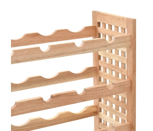 vidaXL vīna plaukts 25 pudelēm, 63x25x73 cm, valriekstu masīvkoks