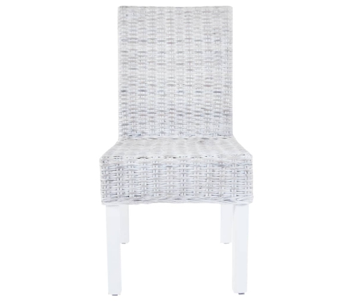 Virtuves Krēsli, 6 Gab., Brūna Kubu Rotangpalma Un Mango Koks Vidaxl