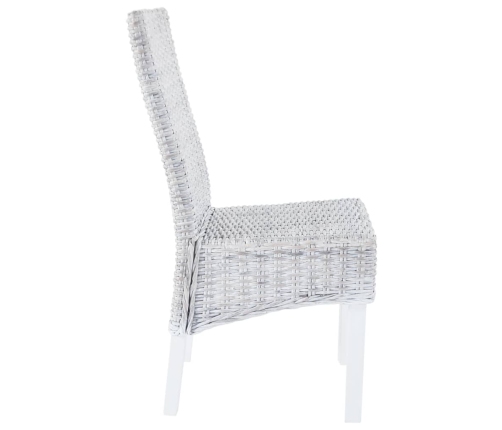 Virtuves Krēsli, 6 Gab., Brūna Kubu Rotangpalma Un Mango Koks Vidaxl