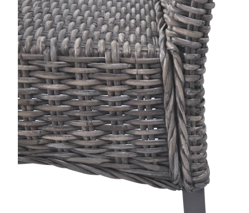 vidaXL virtuves krēsli, 4 gab., brūna Kubu rotangpalma un mango koks