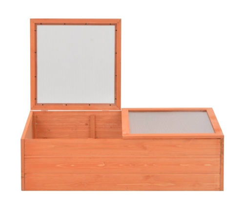 vidaXL siltumnīca, koka, 100x50x34 cm