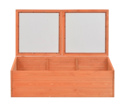 vidaXL siltumnīca, koka, 100x50x34 cm