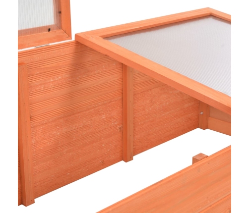 vidaXL siltumnīca, koka, 100x50x34 cm