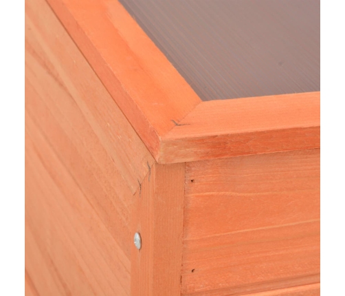 vidaXL siltumnīca, koka, 100x50x34 cm