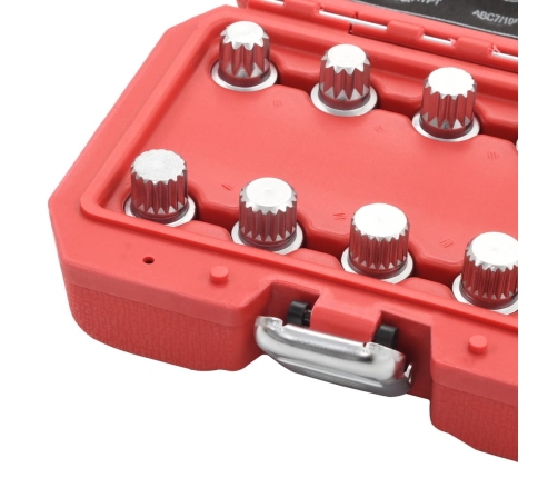 10-Daļīgs Bloķēšanas Riteņu Atslēgu Komplekts,Vw Vidaxl