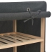 vidaXL skapis, 135x40x170 cm, pelēks audums