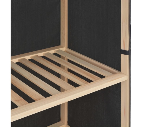 vidaXL skapis, 135x40x170 cm, pelēks audums