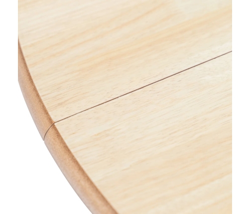 vidaXL virtuves galds, balts un brūns, 106 cm, masīvs gumijkoks