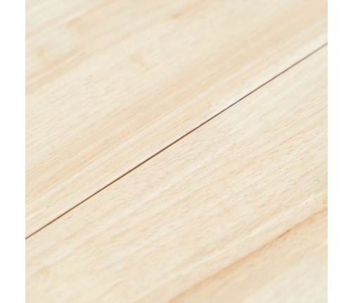 vidaXL virtuves galds, balts un brūns, 106 cm, masīvs gumijkoks