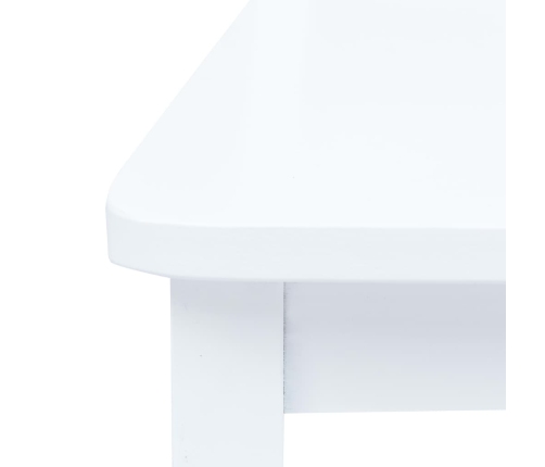 vidaXL virtuves krēsli, 4 gab., balti, masīvs gumijkoks