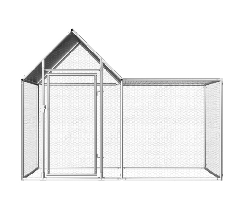 vidaXL vistu būris, 2x1x1,5 m, cinkots tērauds